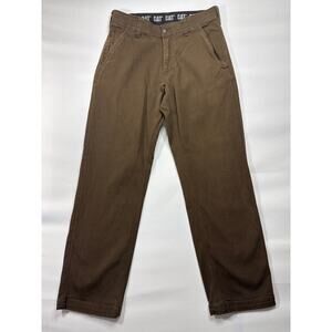 Caterpillar CAT Men's Brown Utility Work Pants - Size 30x30 (31x29)